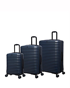 IT Luggage Speedbump 3pc Suitcase Set - Navy Blue