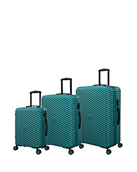 IT Luggage Pleating 3pc Suitcase Set
