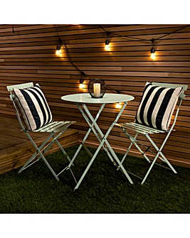 Charles Bentley Folding Metal Bistro Set