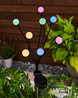 8-Stem GloGlobes Stake Light - Multi Coloured