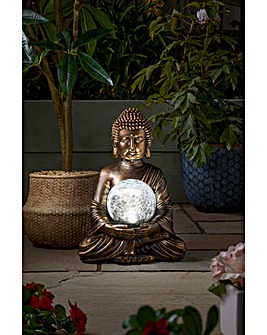 Gazing Buddha Solar Ornament