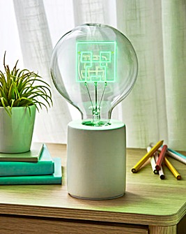 Minecraft Creeper LED Neon Bulb Lamp UK