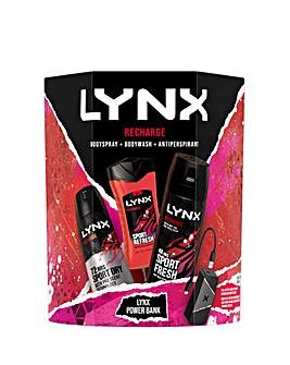 Lynx Recharge Trio & Power Bank Giftset