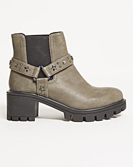 Carolyn Cleated Sole Boots Extra Wide Fit
