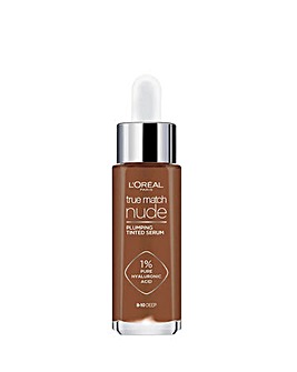 L'Oreal Paris True Match Plumping Tinted Serum, 1% Hyaluronic Acid, Shade 8-10