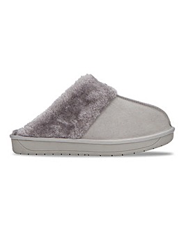 Suede Slippers Extra Wide