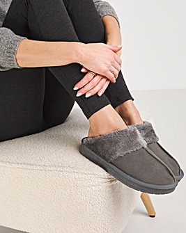 Albz Suede Slippers Extra Wide Simply Comfort