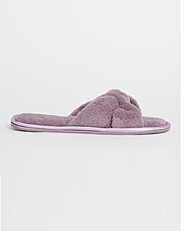 Lori Knotted Mule Slippers Wide Fit