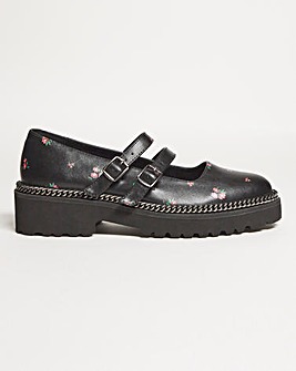 Jazz Double Buckle Shoe Extra Wide