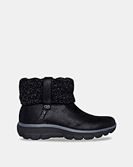Skechers Easy Going Slip-Ins Knit Fold Over Boot - Standard Fit