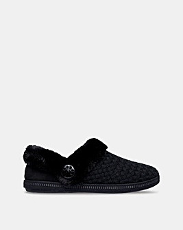 Skechers Cozy Campfire Quilted Knit Slipper with Faux Fur & Memory Foam - D Fit