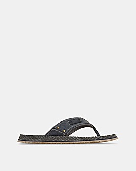 Skechers Quill Canvas Thong Sandal - Navy