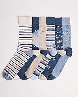 6 Pack Conversational Socks