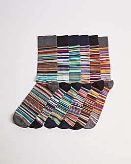 6 Pack Stripe Socks