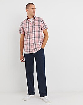 Lyle & Scott Pink Linen Check Shirt