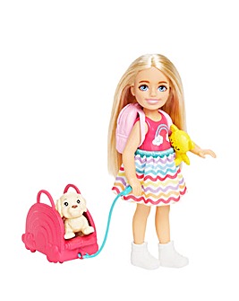 Barbie Chelsea Doll Travel Playet with Puppy and Accessories