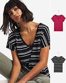 2 Pack Slouch T-Shirts