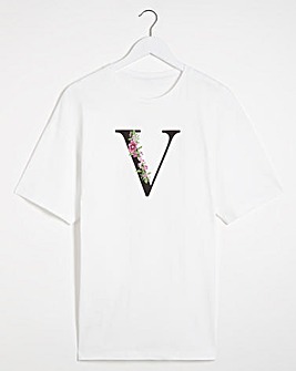 V' Initial T-shirt