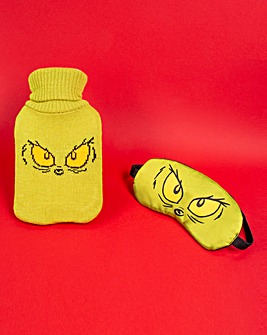 The Grinch Hot Water Bottle and Eye Mask