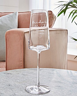 Personailsed Bridemaid Champagne Flute