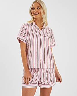 Accessorize Stripe Seersucker Short Pyjamas