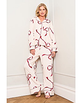 JimJamTheLabel Burgundy Bow Print Pyjama