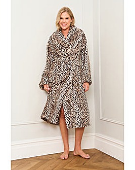 JimJamTheLabel Animal Print Dressing Gown