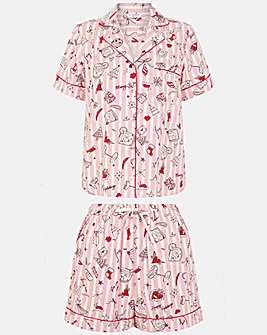 Accessorize Christmas Cocktail Short Pyjamas