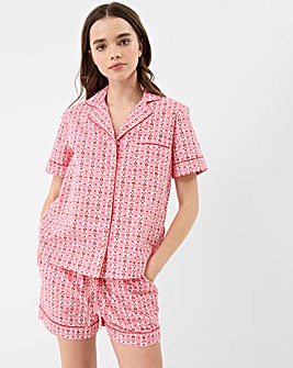 Accessorize Heart Print Pyjama Set