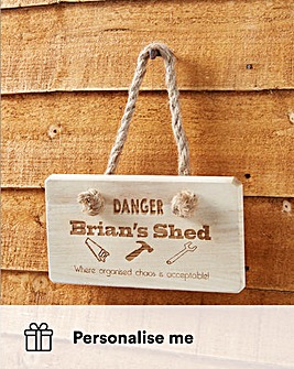 Personalised Shed Wooden Sign