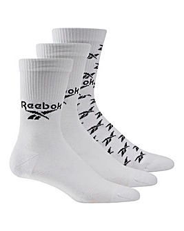Reebok CL FO Crew 3 Pack Socks