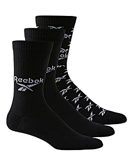 Reebok CL FO Crew 3 Pack Socks