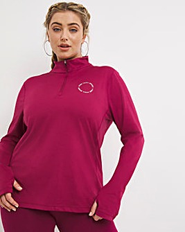 Pink Soda Olympic Sunset 1/4 Zip Top