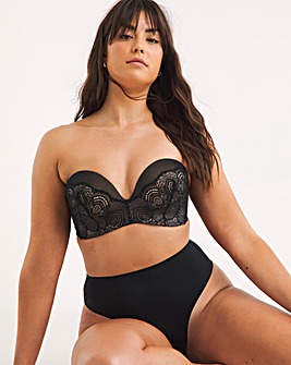 Wonderbra Refined Glamour Strapless Bra Black