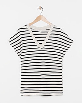 Anthology Stripe V-Neck T-Shirt