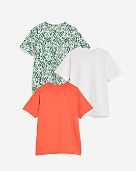 3 Pack Crew Neck Short Sleeve T-Shirt
