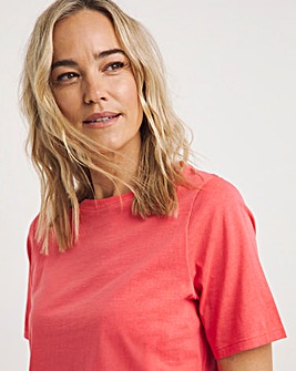 Coral Crew Neck T-Shirt