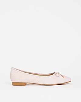 Square Toe Ballerina Extra Wide EEE Fit