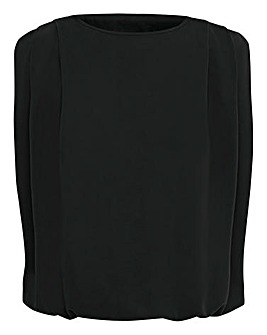 Anthology Charcoal Modal Shoulder Pad Top