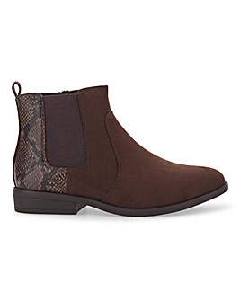 Chelsea Ankle Boots With Inside Zip Extra Wide EEE Fit