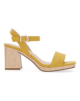 Barely There Platform Sandals Extra Wide EEE Fit