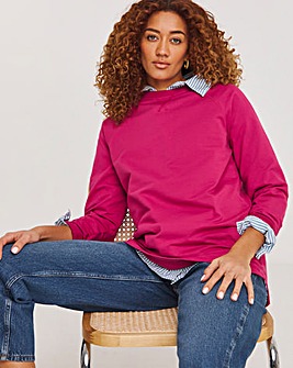 Pink Classic Longline Sweatshirt