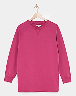 Pink Classic Longline Sweatshirt