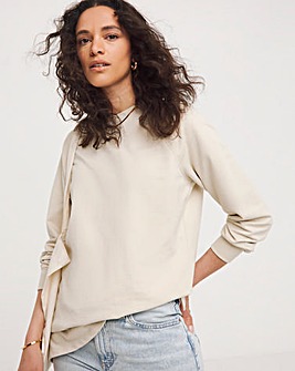 Oatmeal Classic Longline Sweatshirt