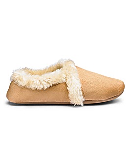 Soft Warm Lined Slippers Wide E Fit