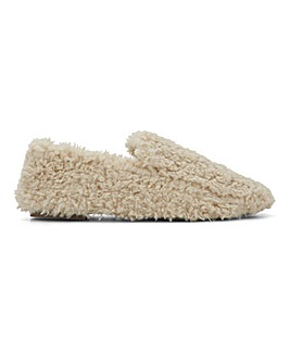 Teddy Fluff Slippers Wide E Fit
