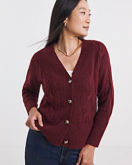 Wine Cable Cardigan