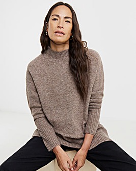 Mocha High Neck Tunic