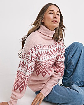 Pink Fairisle Jumper