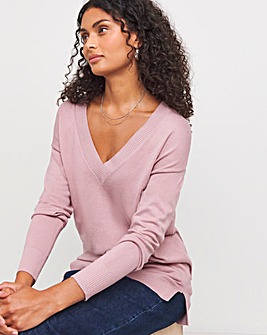 V Neck Slouch Tunic